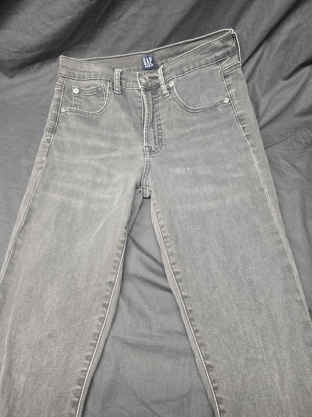 GAP Denim True Skinny Jeans Women’s Size 26 Gray Stretch Skinny Jeans